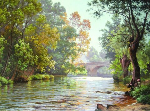 A French River Landscape