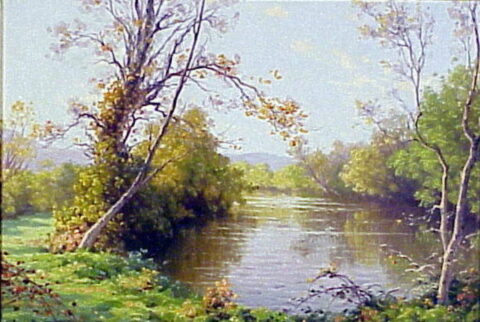 An Autumnal Riverside Scene