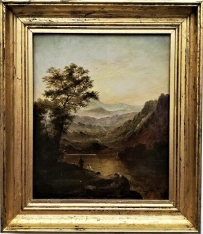 A Mountainous River Landscape