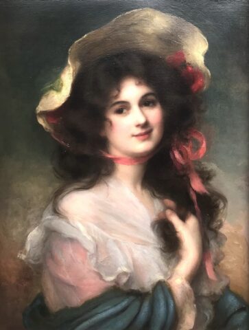 Portrait of a Lady in a Straw Hat
