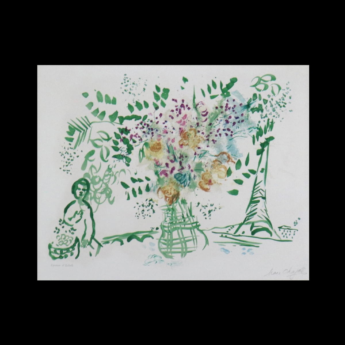 Le bouquet vert et violet 1959
