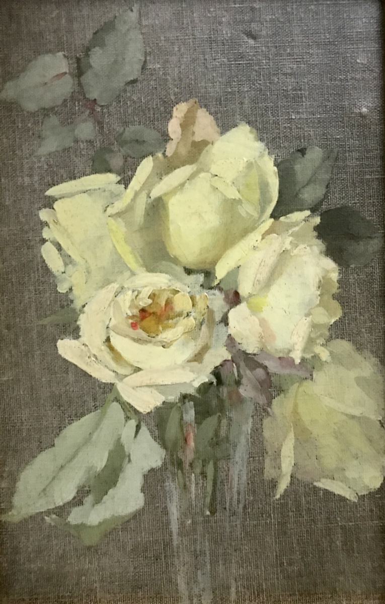 An Impressionist Study of a White Rose